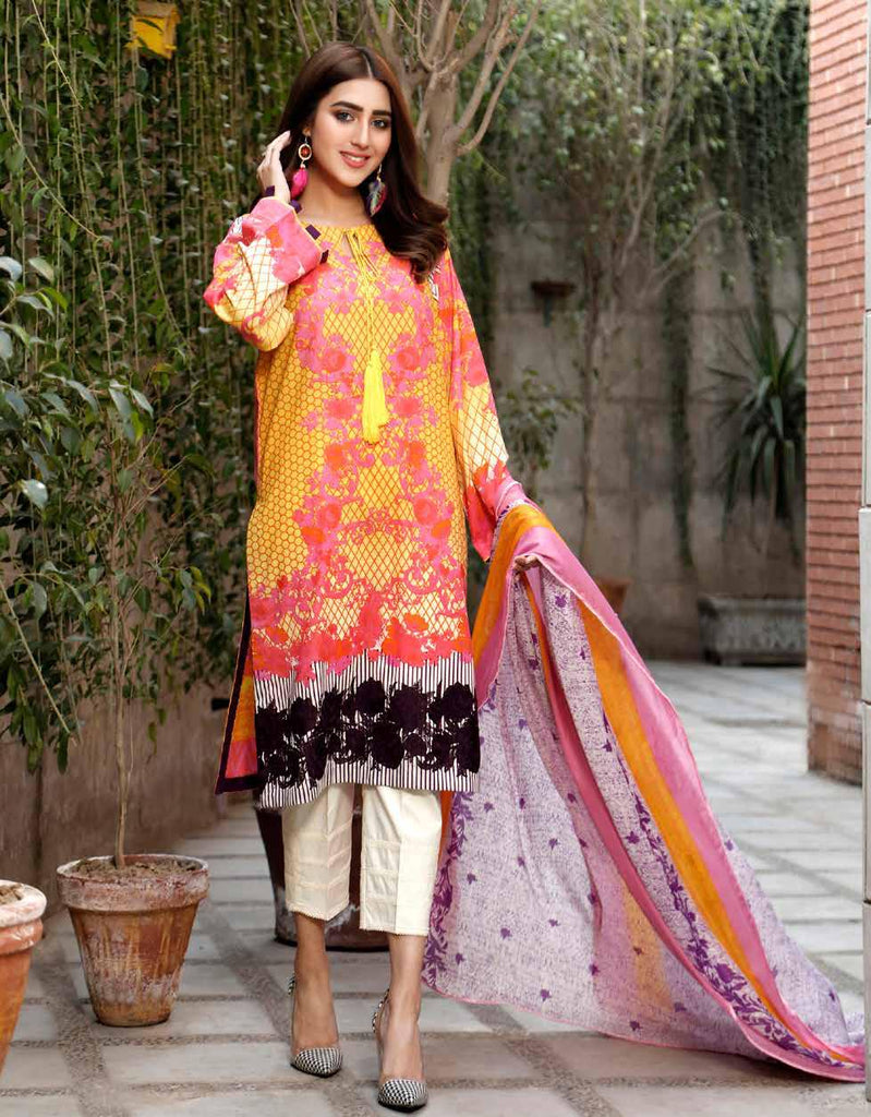 Charizma Yellow Series Spring/Summer Lawn Collection Vol-2 – Y-05C