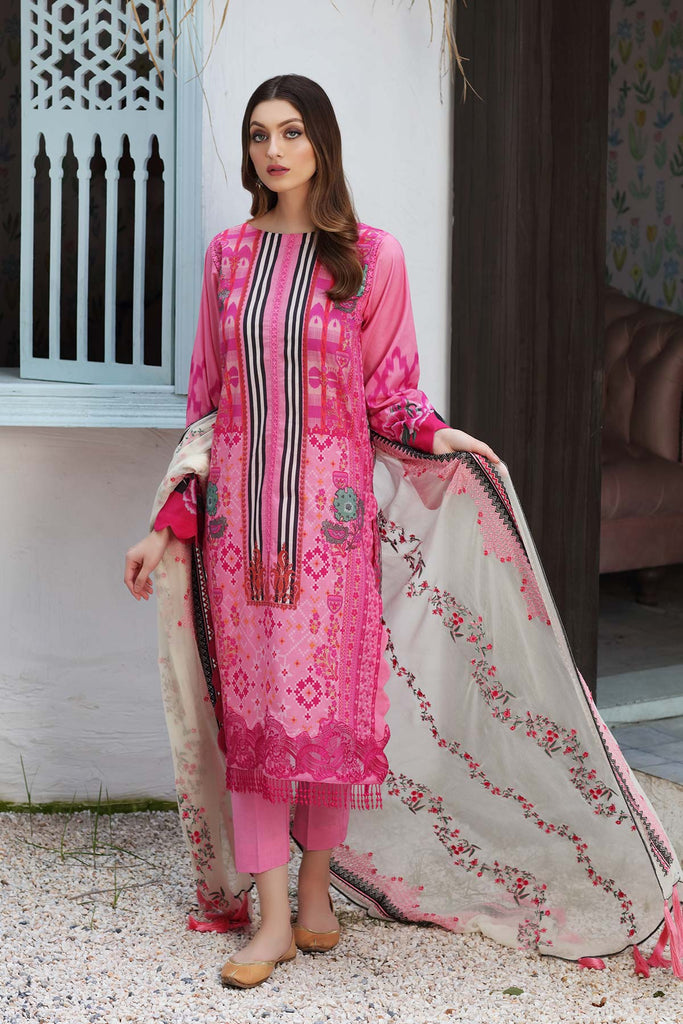 Charizma Naranji Lawn Collection Chapter 2 – 3-Pc Embroidered Lawn With Chiffon Dupatta CN-20