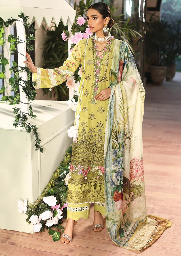 Kahf Luxury Lawn Collection 2023 – KLC-10 FEELIN LIME