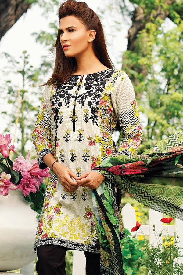 RajBari Embroidered Lawn Collection 2017 – 5A