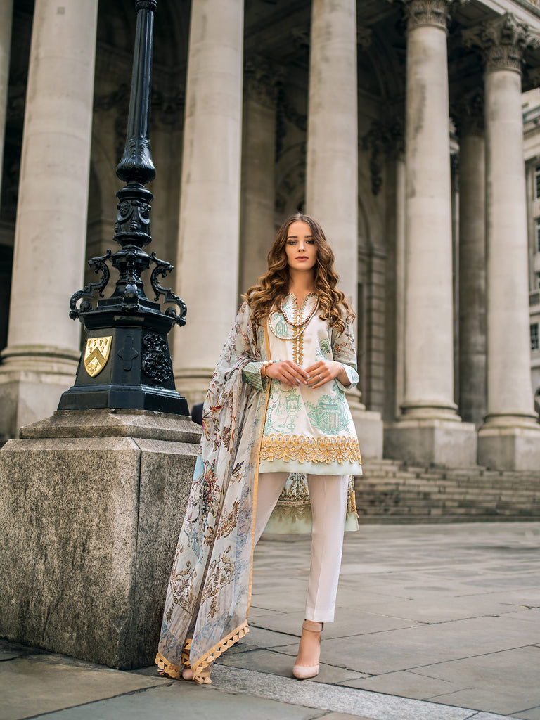 Mina Hasan Luxury Lawn Collection – MH-5A