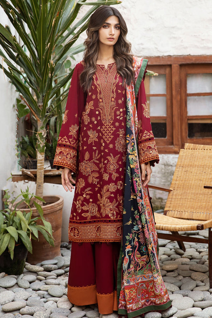 Jazmin Iris Fall Winter Collection 2023 – Embroidered Fine Slub IW23-D8