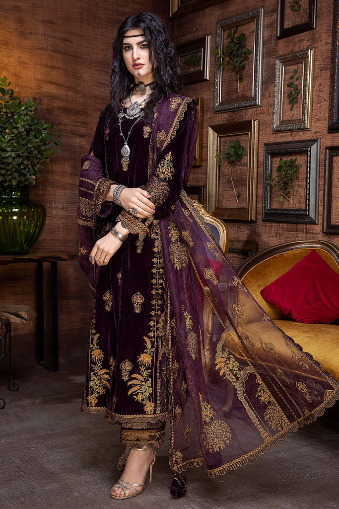Signora By Charizma Embroidered Velvet Suits Unstitched 3 Piece CRZ21SV CVT-09 - Winter Collection