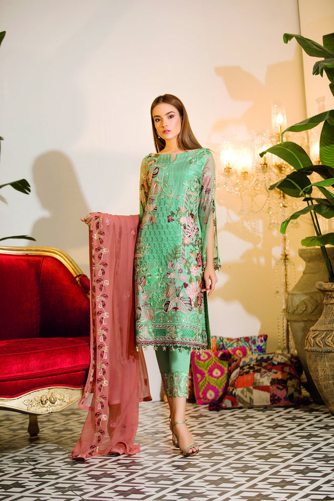 Ramsha Chevron Chiffon Collection – A-107