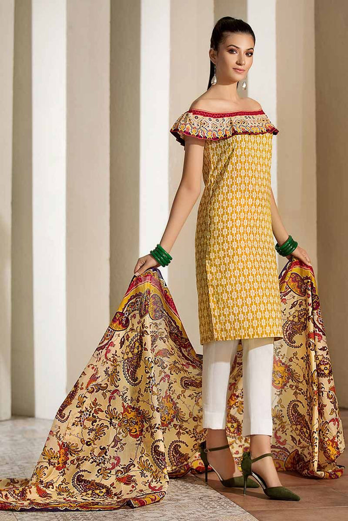 Gul Ahmed Cambric Collection 2019 – 2 PC Printed Cambric – TCN-46A