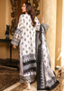 Naushad Imdad Luxury Lawn Collection 2022 – Black & White - NI-LL-001