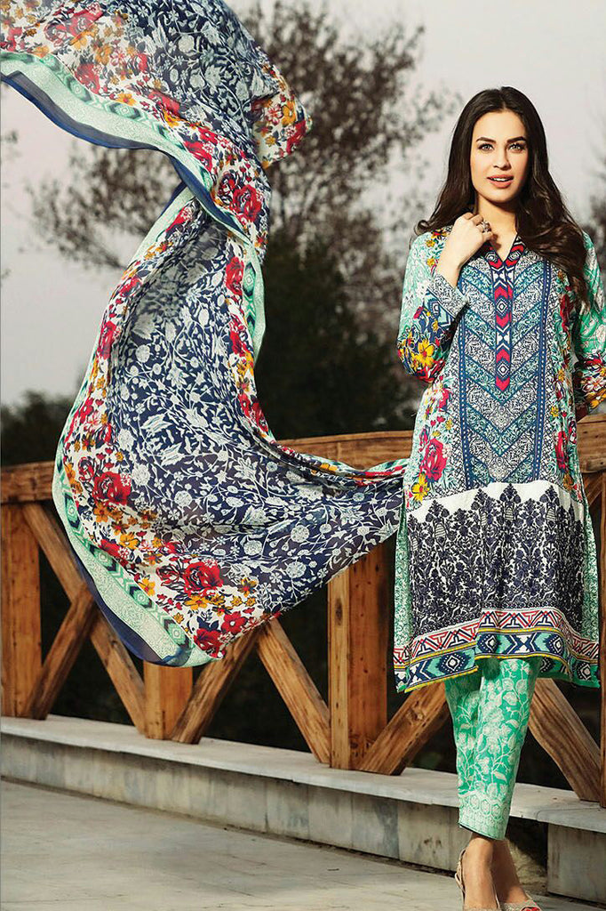 RajBari Spring/Summer Embroidered Lawn – 06A - YourLibaas
 - 1