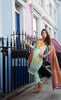 Farah Talib Aziz - Garden of Grace -  Sea Mist Damask 6B - YourLibaas
 - 1