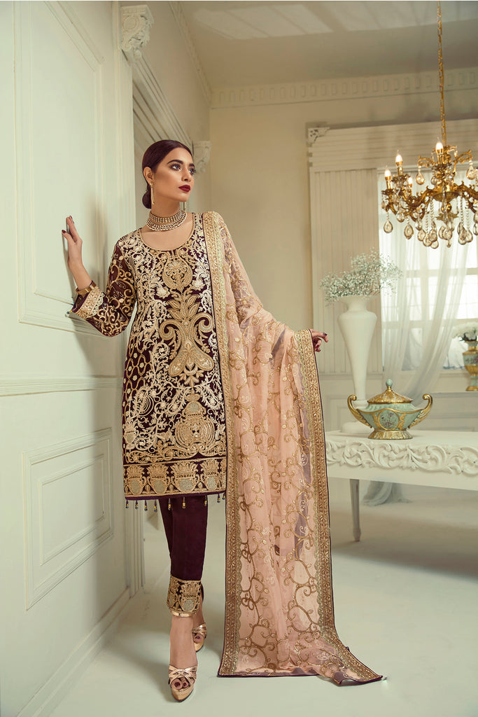 Elaf Premium Chiffon Collection 2019 – EL06 Vintage Rose