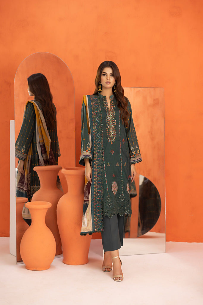 Salina Cutwork Embroidered Lawn Collection 2024 – SCWE-6