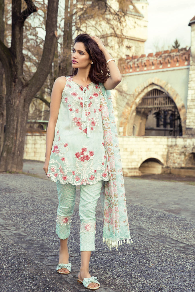 Mina Hasan Embroidered Lawn 2017 – 6B