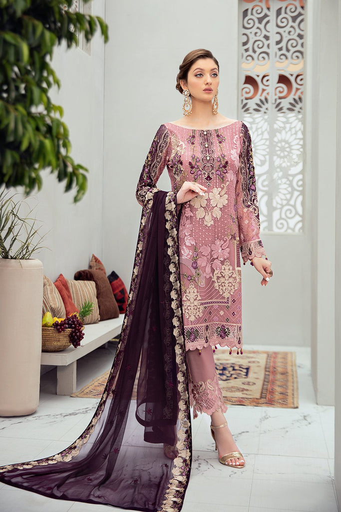 Ramsha Rangoon Chiffon Collection  – D-607