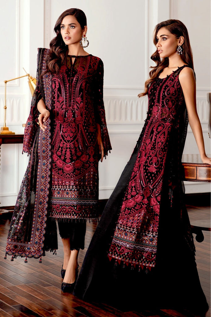 Jazmin Eid Festive Chiffon Collection – Black Rococo