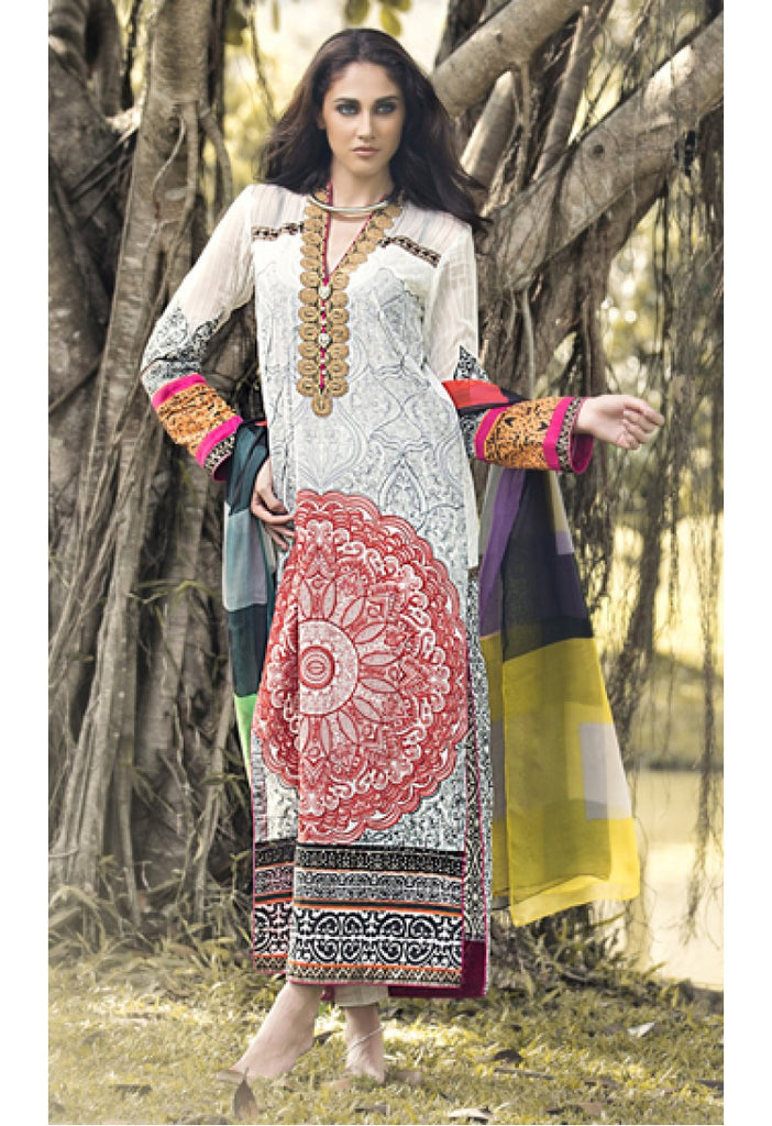 7B - Firdous Carnival Embroidered Collection 2015 - YourLibaas
