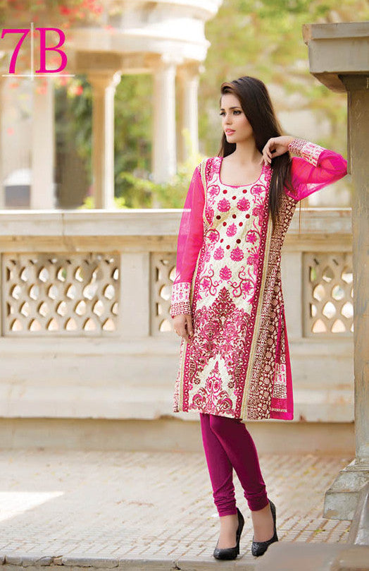Subhata Embroidered Lawn Tunic Collection - 7B - YourLibaas
 - 1