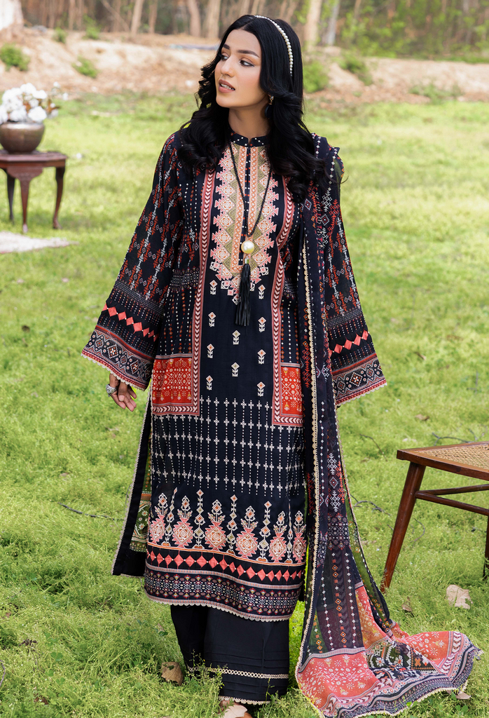 Adan's Libas SummerKari Lawn Collection – Black Pearl