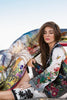 Crimson Luxury Lawn by Saira Shakira – Tropical Landscape – Onyx