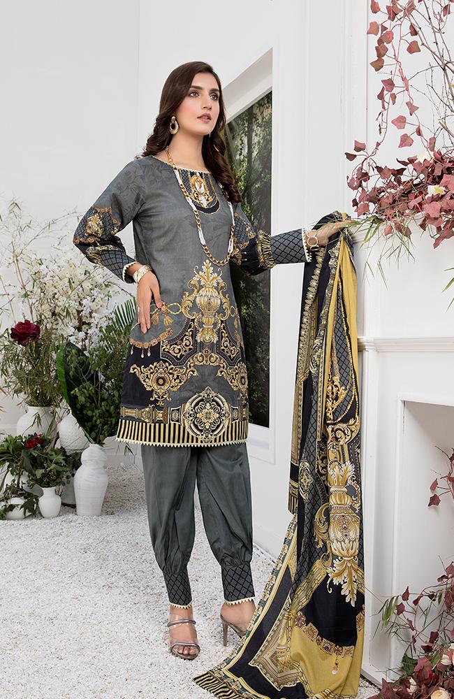 Al Zohaib Colors Digital Printed Lawn 2020 – Design 08A