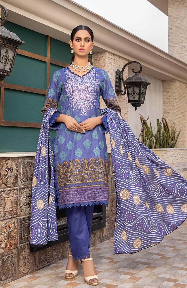 Anum by Alzohaib Printed Lawn Unstitched 3 Piece Dress - 6A main image 1