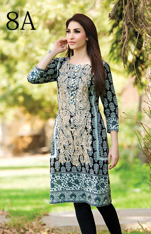 Subhata Embroidered Lawn Tunic Collection - 8A - YourLibaas
 - 1