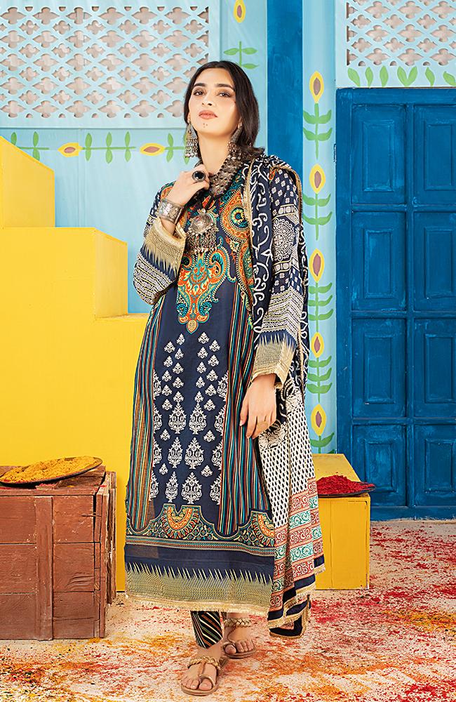 AlZohaib Monsoon Chunri Lawn Collection '21 – 08B