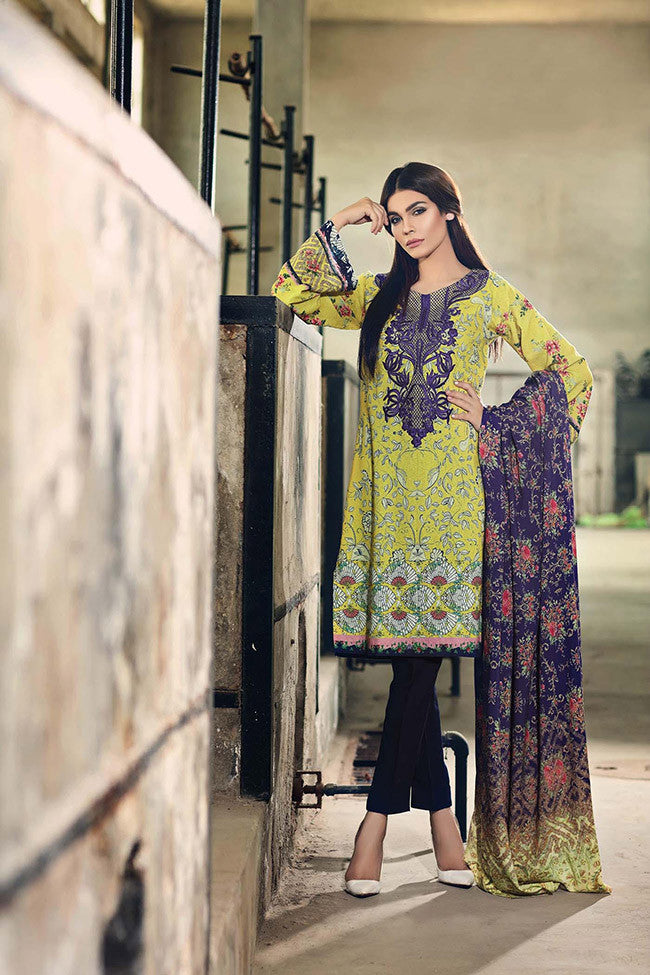Noor by Saadia Asad - Botanical Bloom - YourLibaas
 - 1
