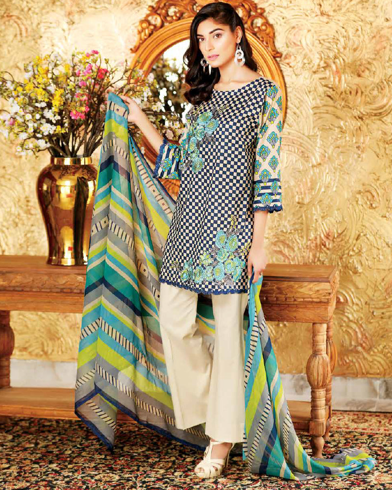 Riaz Arts Spring/Summer Orange Series 2018 Vol-1 – 4B