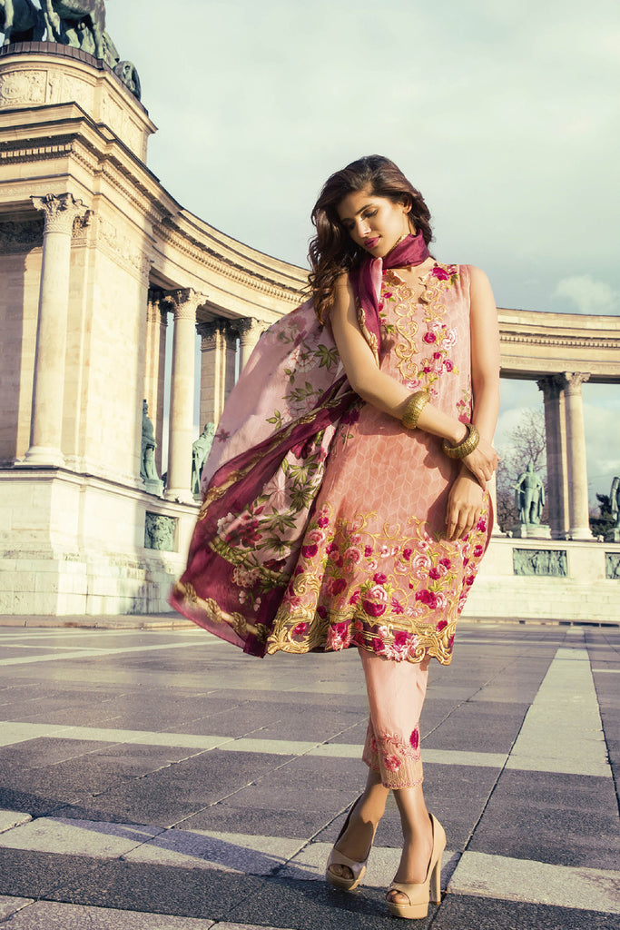 Mina Hasan Embroidered Lawn 2017 – 8A
