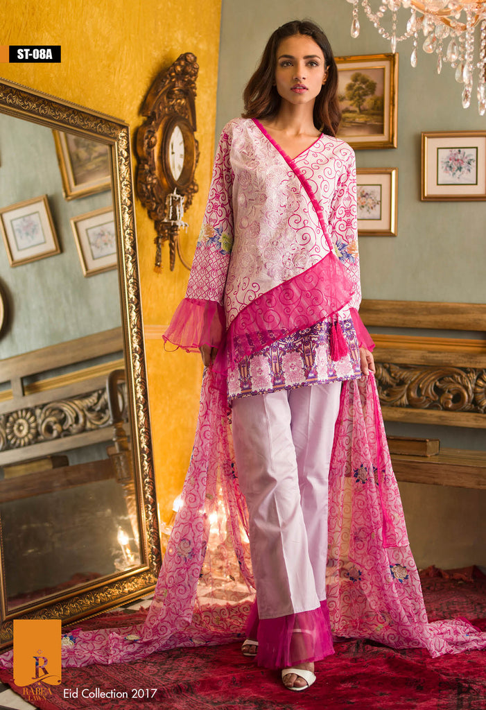 Rabea Embroidered Lawn Designer Collection – 08A