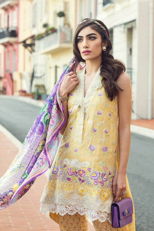 Farah Talib Aziz Spring/Summer Lawn 2017 – Fairmonte Sunshine Yellow 8B