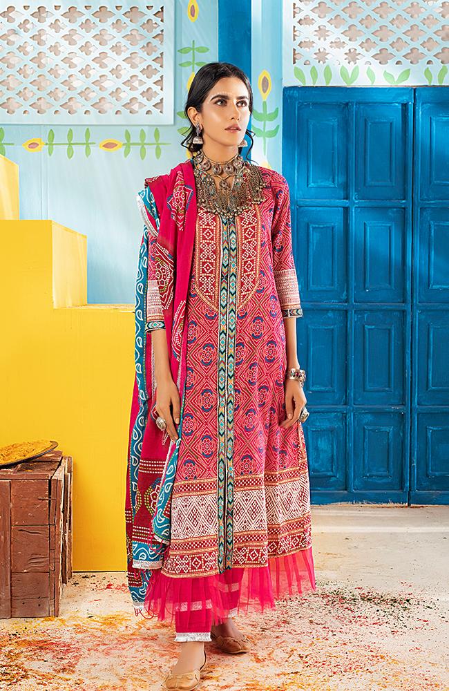 AlZohaib Monsoon Chunri Lawn Collection '21 – 09B