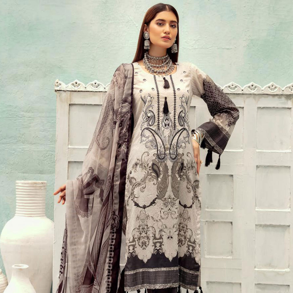 Silver Series by Riaz Arts Lawn Collection Vol-3 – SS-08