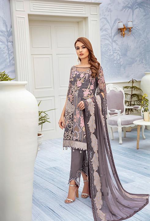 Ramsha Chevron Chiffon Collection Vol 2 2020 – A-209