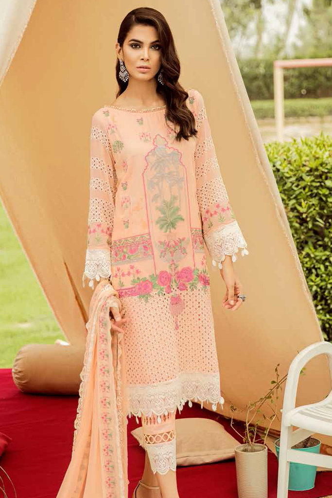 Charizma Festive Eid Lawn Collection 2019 – Oriental Pastel ED-43