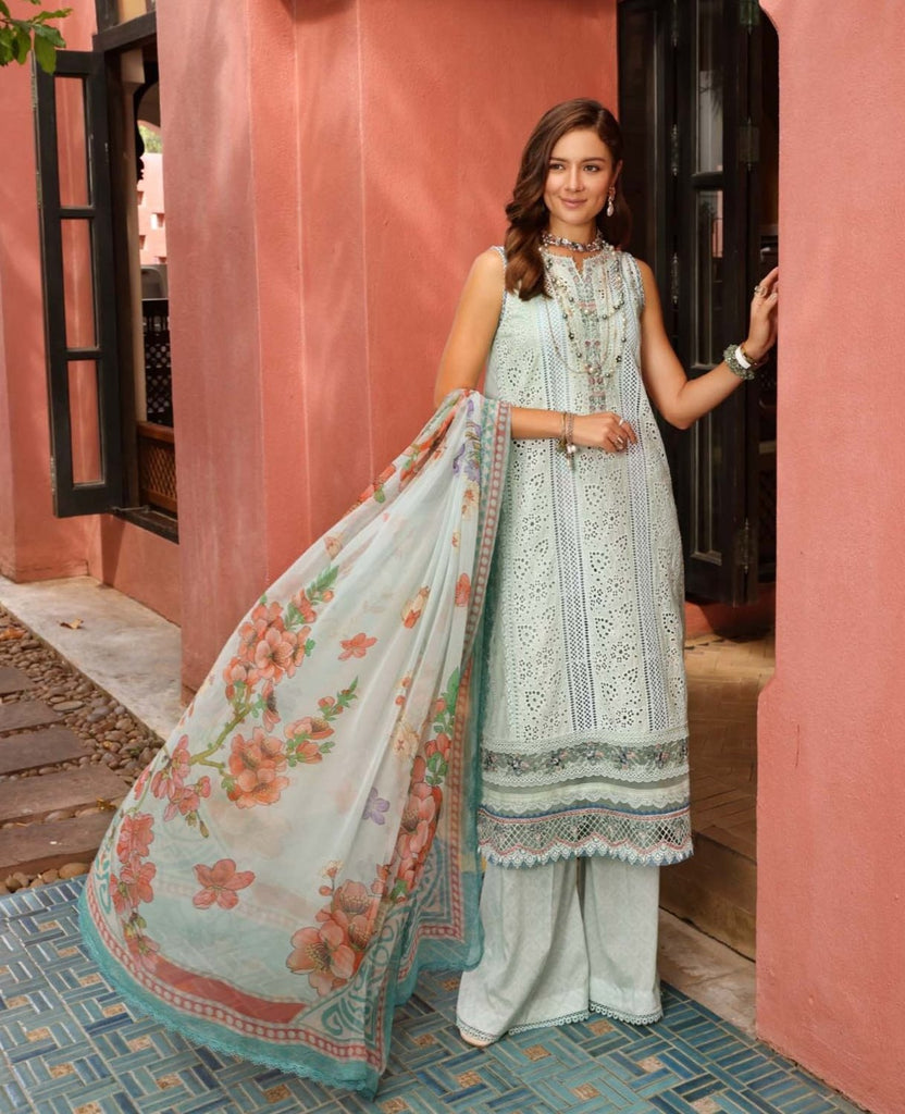 Noor by Saadia Asad Luxury Chikankari Lawn Collection 2023 – NLCL23-D8-A