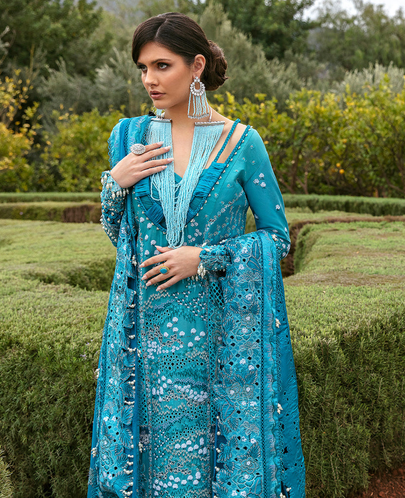 Republic Womenswear Amaani Luxury Lawn Eid Collection – D1-B - Azalea