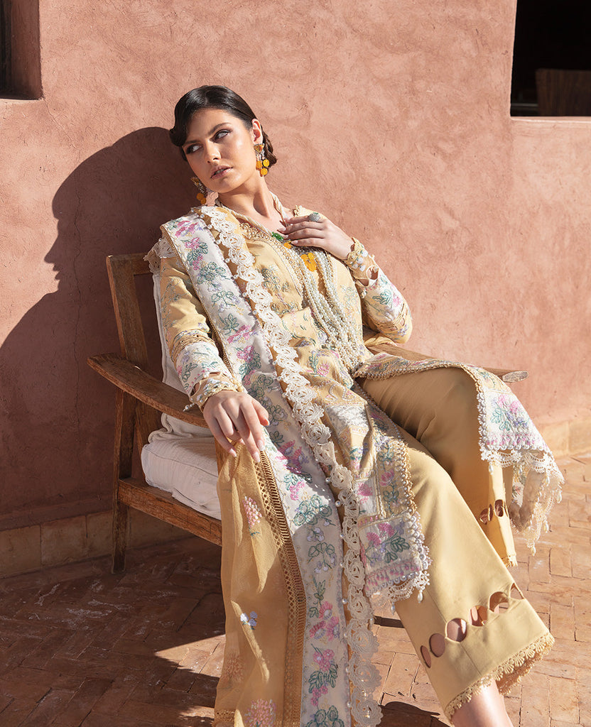 Republic Womenswear Amaani Luxury Lawn Eid Collection – D8-A - Aleah