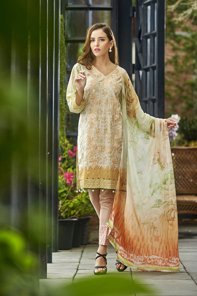 Bashir Ahmad Florence Lawn Collection Vol 1 – FL06A - YourLibaas
 - 1