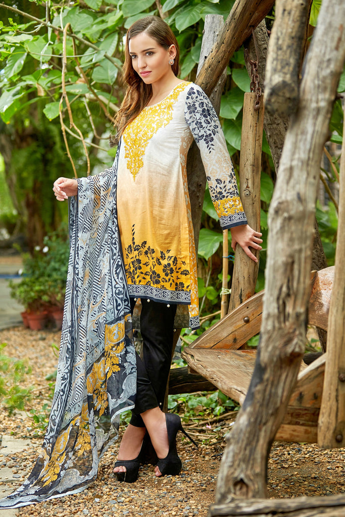 Bashir Ahmad Florence Lawn Collection Vol 1 – FL10A - YourLibaas
 - 1