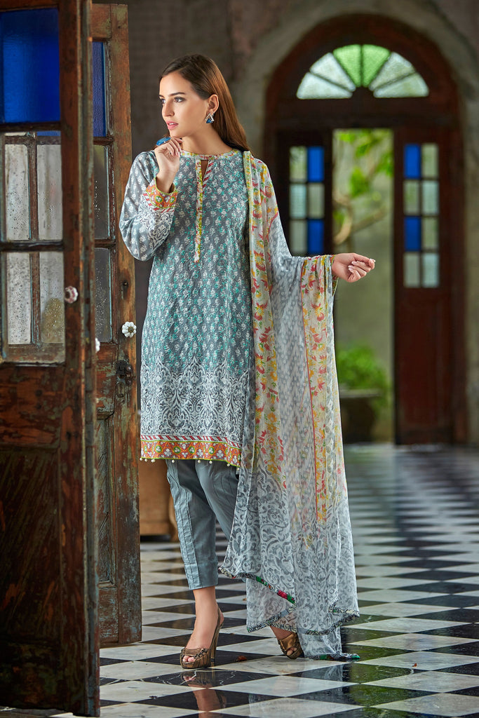 Bashir Ahmad Florence Lawn Collection Vol 1 – FL04A - YourLibaas
 - 1