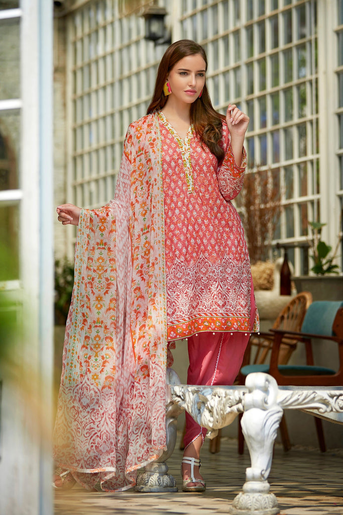 Bashir Ahmad Florence Lawn Collection Vol 1 – FL04B - YourLibaas
 - 1