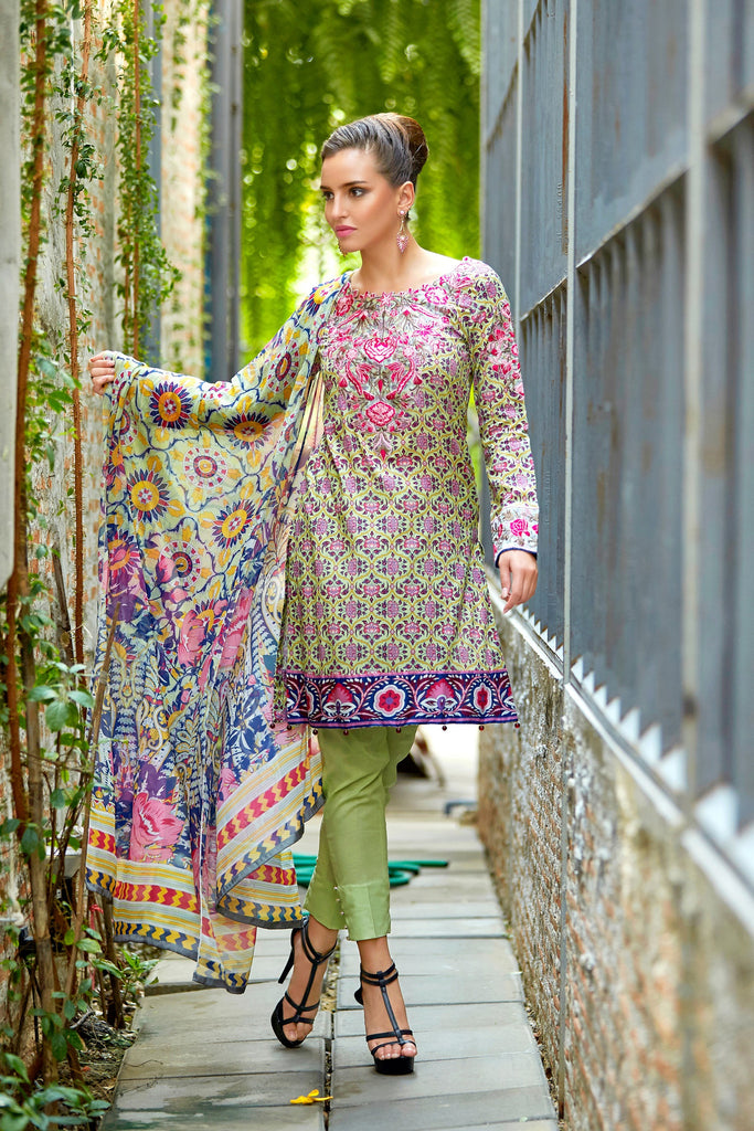 Bashir Ahmad Florence Lawn Collection Vol 1 – FL01B - YourLibaas
 - 1