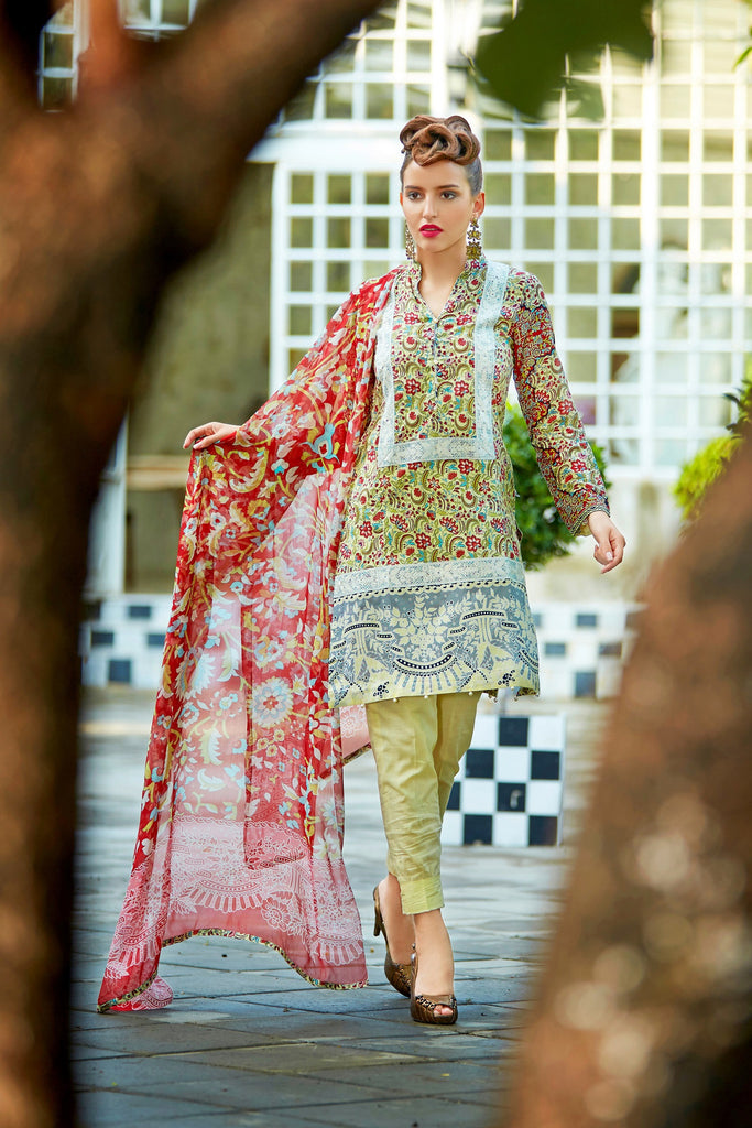 Bashir Ahmad Florence Lawn Collection Vol 1 – FL09A - YourLibaas
 - 1