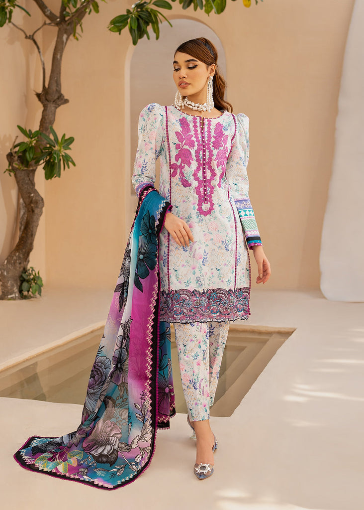 Maria Osama Khan Raya Lawn Collection – Truffle (MR-02)