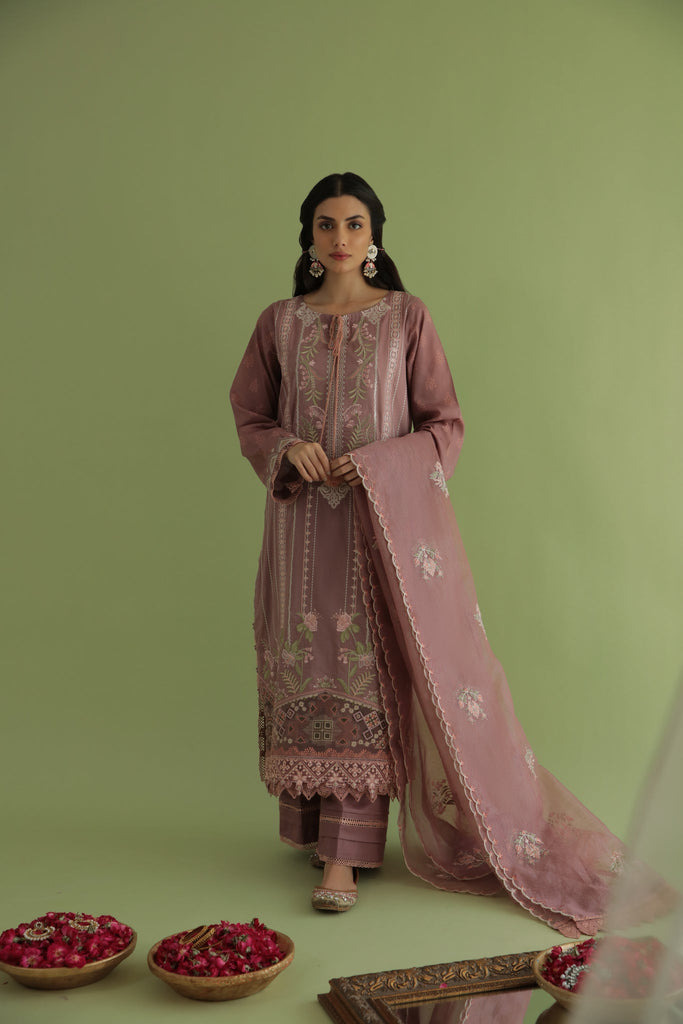 Aabyaan by Qalamkar Aarzu Luxury Lawn Collection 2022  – ARYA (AA-08)