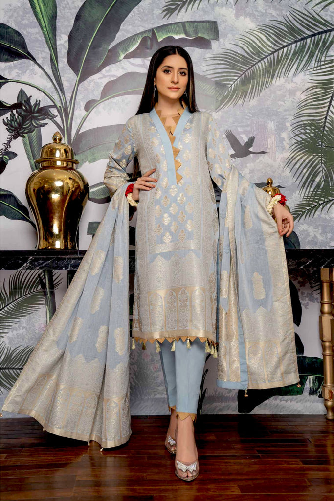 Abrish Jacquard Lawn Collection – D-01