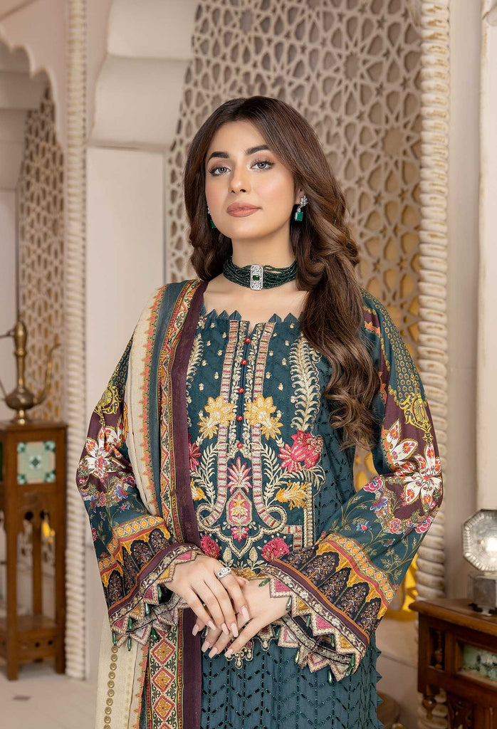 Adan's Libas Festive Chikankari Lawn Collection Chapter 2 – Pearl Gardenia