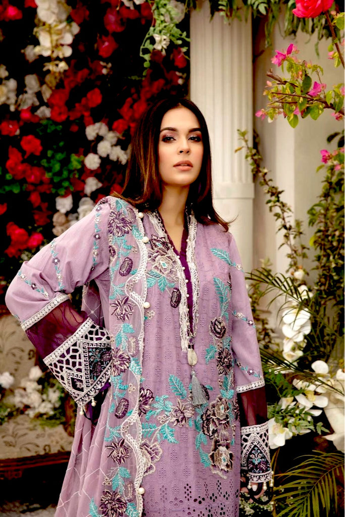 Adan's Libas · Wisteria Schiffli Embroidered Lawn Collection – Spring Bliss