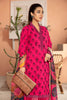 Adan's Libas Coral · Embroidered Stitched 3Pc Lawn Suit – Amaranth