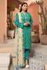 Adan's Libas Coral · Embroidered Stitched 3Pc Lawn Suit – Dark Cyan